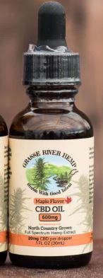 CBD Maple 600mg, Grasse River Hemp