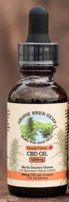 CBD Maple 1200mg, Grasse River Hemp