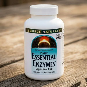 A1, Daily Essential Enzymes, 500 MG, 120 Caps, Source Naturals