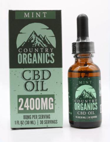 Country Organics CBD oil 2400mg Mint