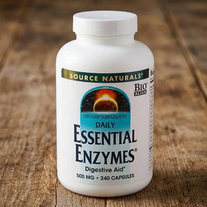 A1, Daily Essential Enzymes, 500 MG, 240 Caps, Source Naturals