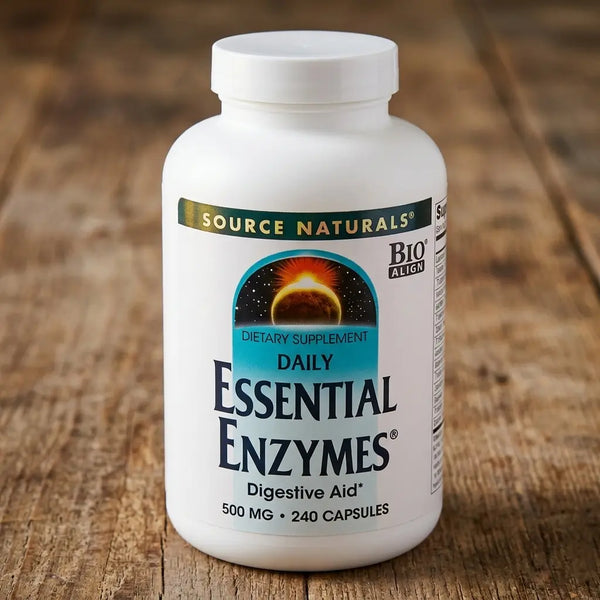 A1, Daily Essential Enzymes, 500 MG, 240 Caps, Source Naturals