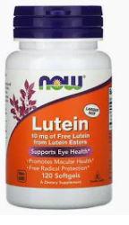 B3, Lutein, 10 mg, 120 Softgels, NOW