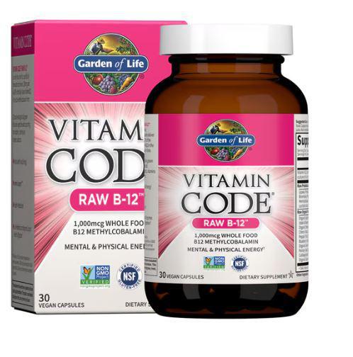 C2, Vitamin Code, Raw B-12, 30 Veg Caps, Garden of Life