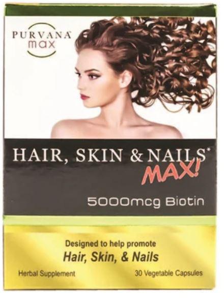 Purvana MAX 5000 mcg biotin