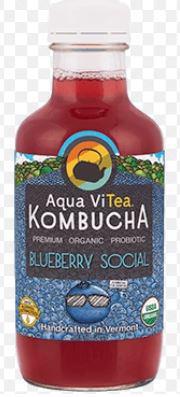 Aqua ViTea Kombucha Blueberry Social
