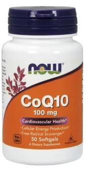 B3, CoQ10, 50 mg, 50 Softgels, NOW