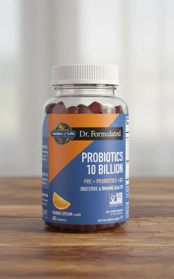 A2, Probiotic 10 Billion Orange Dream Flavor, 60 Gummies, Garden of Life, Dr. Formulated