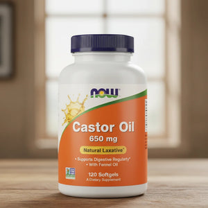 A3, Castor Oil, 650 mg, 120 Softgels, NOW