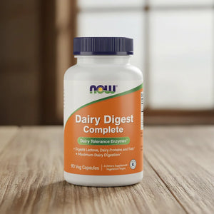 A2, Dairy Digest Complete, 90 Veg Caps, NOW