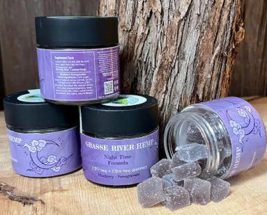 Night Time Gummies, Grasse River Hemp