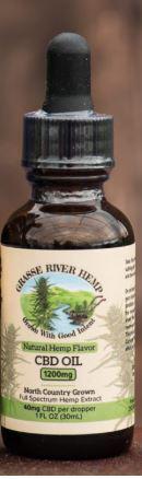 CBD Hemp 1200mg, Grasse River Hemp