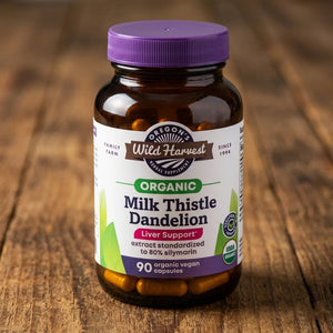 A2 I1, Milk Thistle Dandelion Organic Veg Caps, Oregon's Wild Harvest