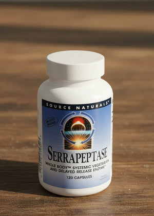 A3, Serrapeptase, 120 Caps, Source Naturals